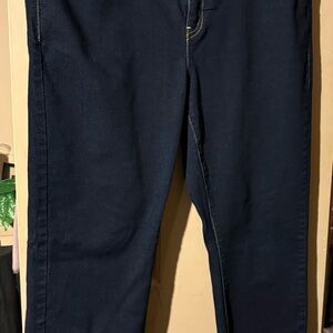 Women's Dark Blue Straight Leg Jeans
